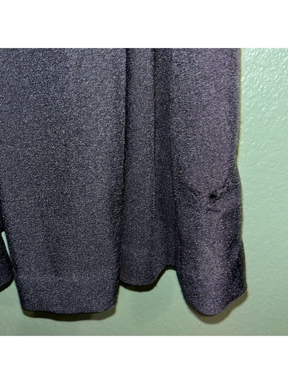 Vintage modest black dress with belt Melissa Petites • black wedding - Picture 6 of 10